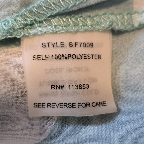 Sheer Mint Polka Dot Shirt - Picture 5 of 5